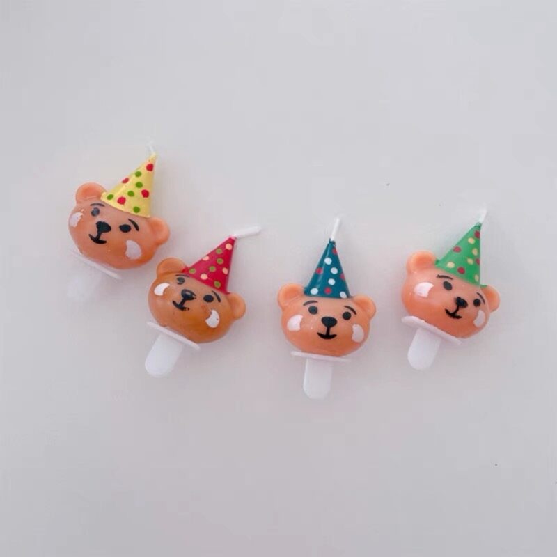 Teddy Party Hat Candles - Image 7