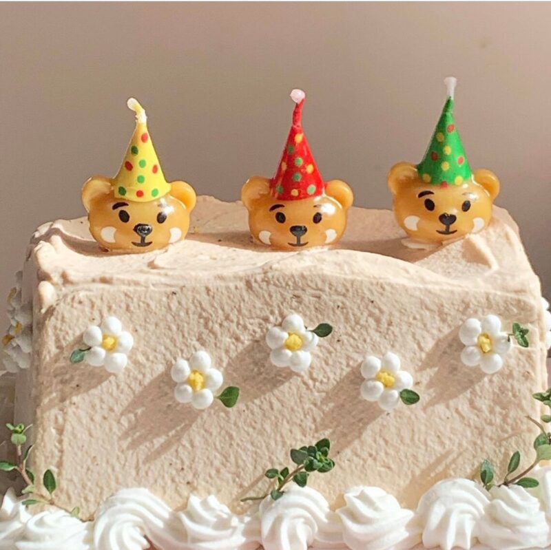 Teddy Party Hat Candles - Image 6